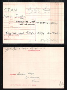 Norman Dudley Cran Army Record