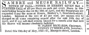 Sidney Cumberland May 13 1846