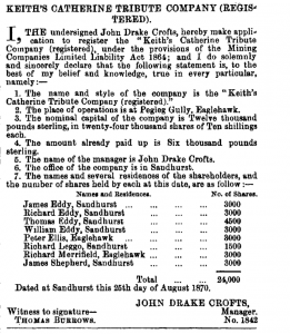 John Drake Crofts in Australian Gazette 2